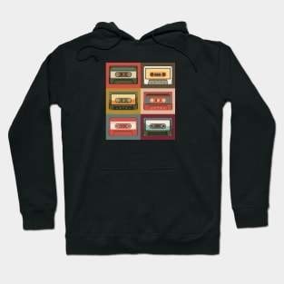 Collection of vintage cassettes Hoodie